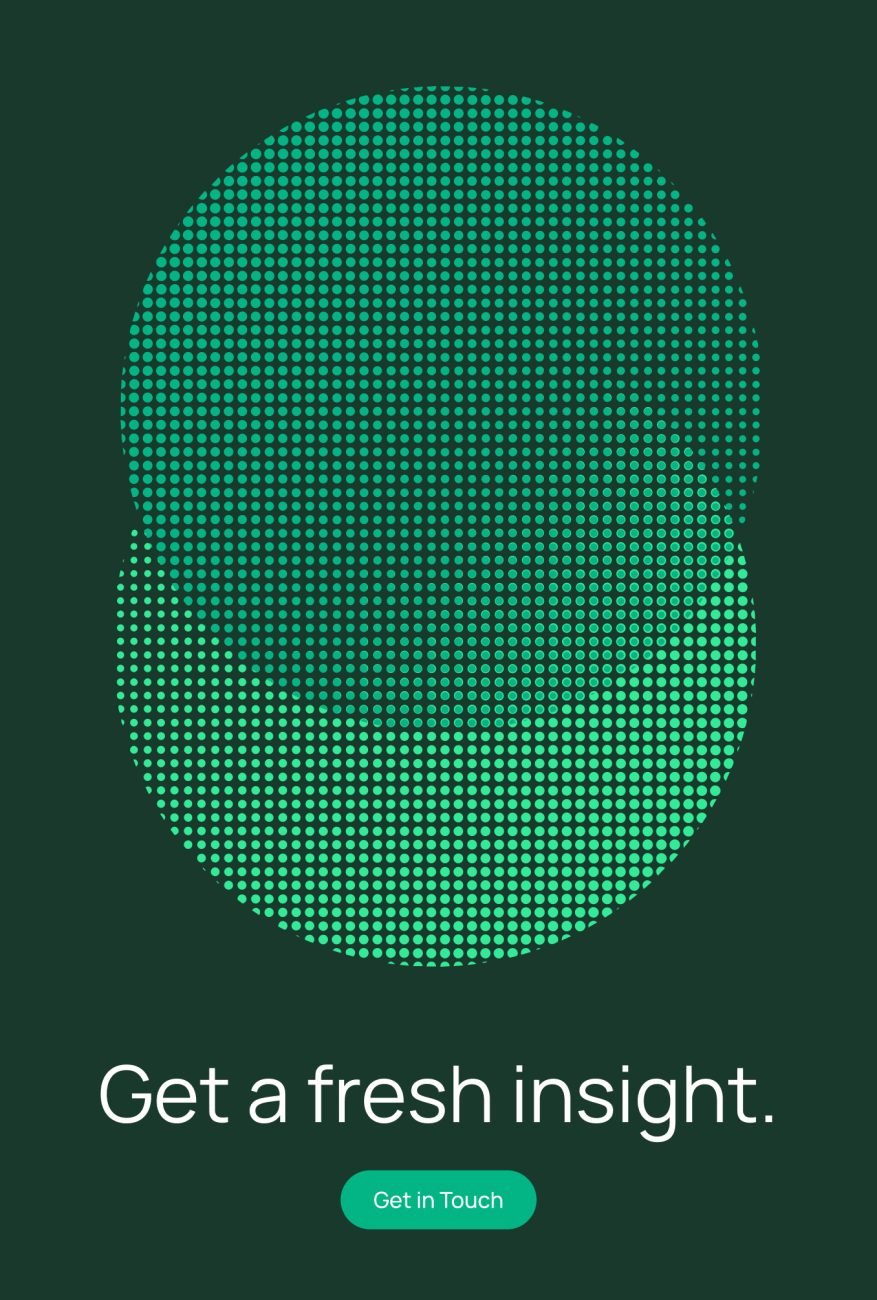 Campaign creative for Fairgrove Partners featuring the "Get a Fresh Insight" message and a custom graphic device designed to represent strategic thinking, commercial insight and business growth.